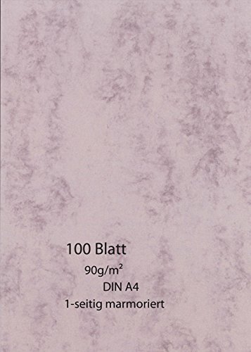 Marmor-Papier 100 Blatt - einseitig - altrosa - 90g - A4 Marmor-Papier 100 Blatt - einseitig - altrosa - 90g - A4 von pripa