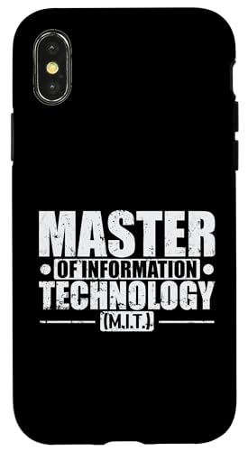 Master in Informationstechnologie (M.I.T.) Hülle für iPhone X/XS von profession academic degree university campus study