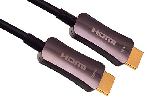 profitec HDMI AOC 15 Optisch Fiber HDMI Kabel 15,00m (Stecker-Stecker) mit Philips Chip, Ultra 3D, Ultra HD, Audio Return, Dolby, 1080p, Highspeed Ultra HD, alle 4K 60Hz Formate von profitec