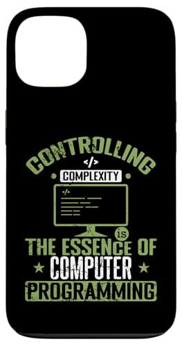 Die Kontrolle der Komplexität ist die Essenz des Computerprogramms Hülle für iPhone 13 von programming code PC computer nerd Language Error