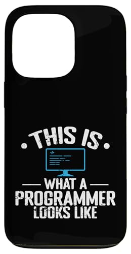 So sieht ein Programmierer aus Hülle für iPhone 13 Pro von programming code PC computer nerd Language Error