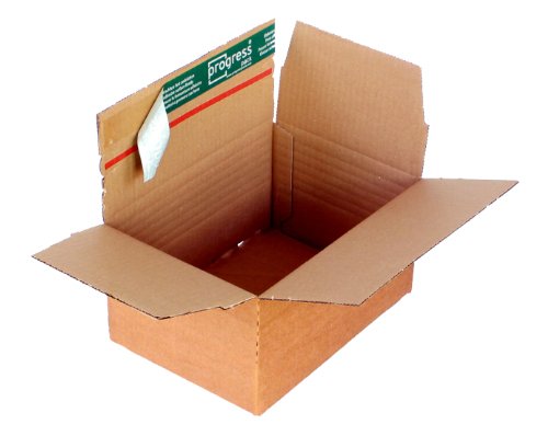 progressPACK Fix-Aufrichtekarton Premium PP K14.02 aus Wellpappe, DIN A5+, 229 x 164 x 50-115 mm, 10-er Pack, braun progressPACK Fix-Aufrichtekarton Premium PP K14.02 aus Wellpappe, DIN A5+, 229 x 164 x 50-115 mm, 10-er Pack, braun von progressPACK
