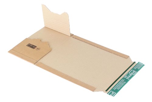 progressPACK Universal-Versandverpackung Premium PP B02.02 aus Wellpappe, DIN A5, 217 x 155 x bis 60 mm, 20-er Pack, braun von progressPACK