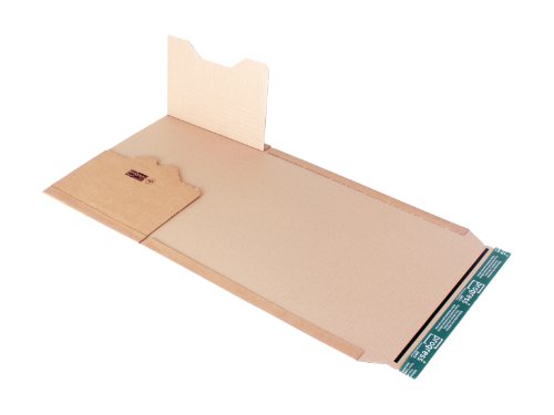 progressPACK Universal-Versandverpackung Premium PP B02.14 aus Wellpappe, DIN C4+, 335 x 275 x bis 80 mm, 20-er Pack, braun von progressPACK