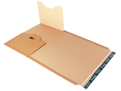 progressPACK Universal-Versandverpackung Premium PP B02.18 aus Wellpappe, DIN A3, 455 x 325 x bis 80 mm, 20-er Pack, braun von progressPACK