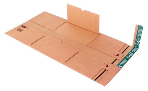 progressPACK Universal-Versandverpackung Premium PP B03.07 aus doppelter Wellpappe, DIN C3, 463 x 330 x bis 85 mm, 20-er Pack, braun von progressPACK