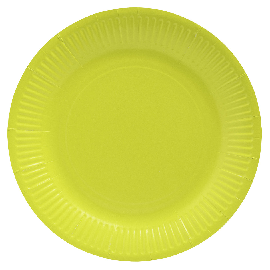 PROnappe Papp-Teller, rund, 230 mm, kiwigrün von pronappe