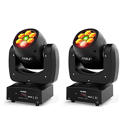 Moving Heads Beam Bühnenlicht 90W 4 in 1 RGBW Scheinwerfer DMX 512 mit Sound aktiviert 16 Kanäle DJ Spotlight für Familie Party Disco Halloween Weihnachten Karaoke Deutsches Inventar von propulsion Life