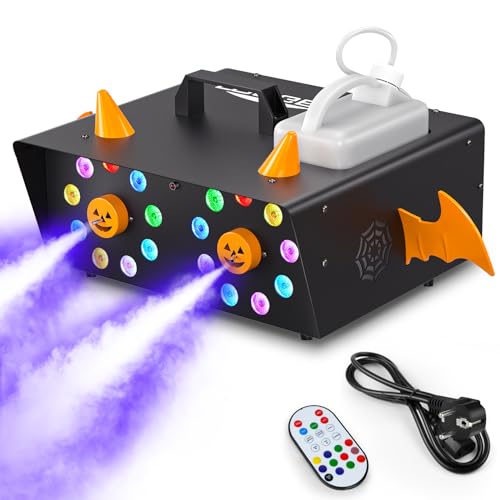 Nebelmaschine, 1500W Nebelmaschine mit Lichteffekt, Dekoration abnehmbar, Aufwärtsnebel, für Halloween, Live-Shows, Partys, Hochzeiten, Konzerte, Weihnachten von propulsion Life