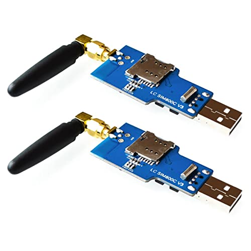 puissant 2X USB zu GSM Seriell GPRS Sim800C Modul Bluetooth Computer Steuerung + Antenne von puissant