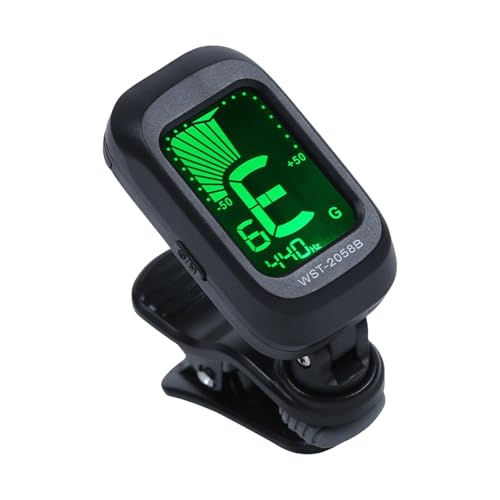 Tragbares Stimmgerät für Akustikgitarre, digitales Stimmgerät, LCD-Display, Tuner für Volksmusik-Liebhaber von pumpumlia