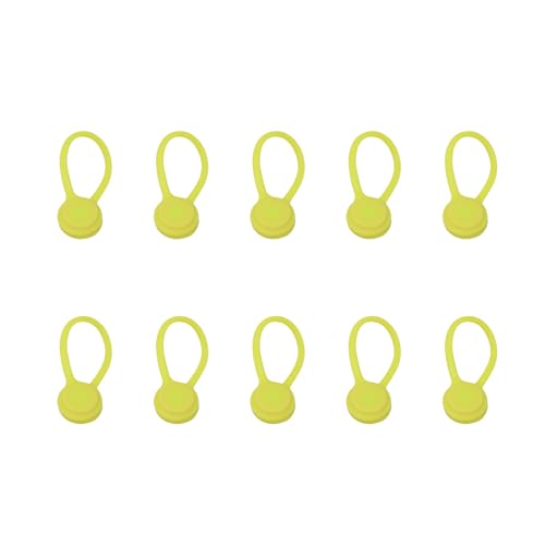 pumpumlia Minimalistische Silikon-Kabel-Organizer-Clips für ordentliches Schreibtischmanagement, geeignet für verschiedene Kabel-Ohrhörer, 10 Stück von pumpumlia