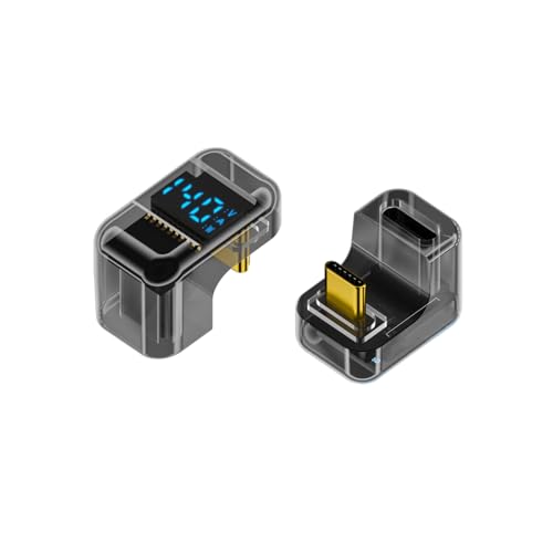 pumpumlia Multifunktionaler USB-C-Adapter mit 180°-Biegung und digitalem unterstützt 40 Gbit/s Datenübertragung und 140 W Aufladung pumpumlia Multifunktionaler USB-C-Adapter mit 180°-Biegung und digitalem unterstützt 40 Gbit/s Datenübertragung und 140 W Aufladung von pumpumlia