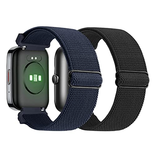 pupvus Stretch-Nylon-Uhrenarmband, kompatibel mit SKG Smartwatch, 2 Packungen, weich, elastisch, atmungsaktiv, Ersatzband für SKG V7 Pro 4,1 cm/SKG V7 4,3 cm/Veryfit ID207/ID208 BT SmartWatch pupvus Stretch-Nylon-Uhrenarmband, kompatibel mit SKG Smartwatch, 2 Packungen, weich, elastisch, atmungsaktiv, Ersatzband für SKG V7 Pro 4,1 cm/SKG V7 4,3 cm/Veryfit ID207/ID208 BT SmartWatch von pupvus