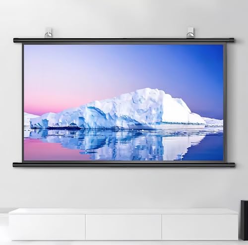 Leinwand fürbeamerHeimkinomit4K Full HD 3D, Esgibtzwei MöglichkeitenzurInstallation,einfachzuverstauenkeine Montage erforderlichScreenforHeimkinoTagungsraumHochzeiten,Wandmontierte(Gray fiberglass,B72 Leinwand fürbeamerHeimkinomit4K Full HD 3D, Esgibtzwei MöglichkeitenzurInstallation,einfachzuverstauenkeine Montage erforderlichScreenforHeimkinoTagungsraumHochzeiten,Wandmontierte(Gray fiberglass,B72 von pykaaiiu