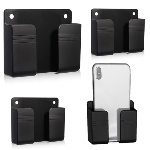 qhklew 4 Stück Selbstklebende Handy Wandhalterung, Wandhalterung Handy Ladegerät Halterung von qhklew