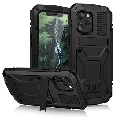 qichenlu 2 Meter Stoßfest Schwarz Rundumschutz Case kompatibel mit iPhone 12 Pro Max,mit Displayschutz Ständer Metall hybrid Silikon Wasserabweisende Hülle kompatibel mit iPhone 12 Pro Max qichenlu 2 Meter Stoßfest Schwarz Rundumschutz Case kompatibel mit iPhone 12 Pro Max,mit Displayschutz Ständer Metall hybrid Silikon Wasserabweisende Hülle kompatibel mit iPhone 12 Pro Max von qichenlu