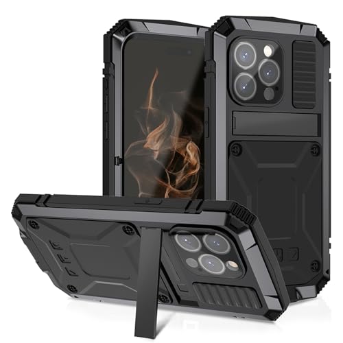qichenlu 2 Meter Stoßfest Schwarz Rundumschutz Case kompatibel mit iPhone 16 Pro,mit Displayschutz Ständer Metall hybrid SIlikon Gehäuse Wasserabweisende Hülle kompatibel mit iPhone 16 Pro qichenlu 2 Meter Stoßfest Schwarz Rundumschutz Case kompatibel mit iPhone 16 Pro,mit Displayschutz Ständer Metall hybrid SIlikon Gehäuse Wasserabweisende Hülle kompatibel mit iPhone 16 Pro von qichenlu