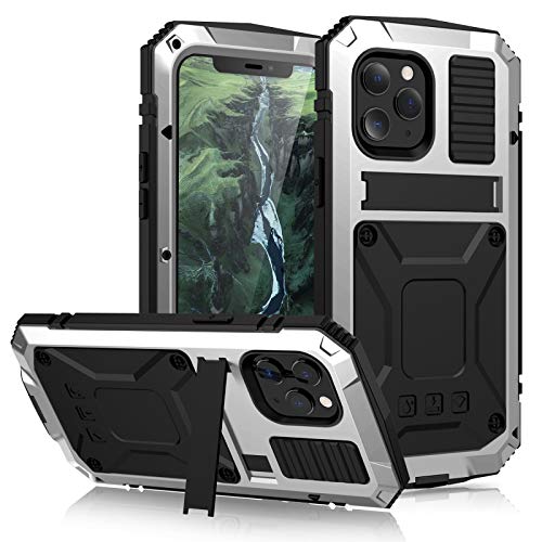 qichenlu 2 Meter Stoßfest Silber Rundumschutz Case kompatibel mit iPhone 12 Pro,mit Displayschutz Ständer Metall hybrid Silikon Gehäuse Wasserabweisende Hülle kompatibel mit iPhone 12 Pro qichenlu 2 Meter Stoßfest Silber Rundumschutz Case kompatibel mit iPhone 12 Pro,mit Displayschutz Ständer Metall hybrid Silikon Gehäuse Wasserabweisende Hülle kompatibel mit iPhone 12 Pro von qichenlu
