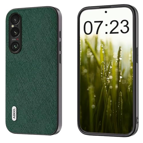 qichenlu Echtleder Back Cover für Sony Xperia 1 VI,【Business Serie,Stoßfest TPU Rahmen】 Robustes Rindsleder Handy Schutz Hülle Tasche Ledercase für Sony Xperia 1 VI,Grün qichenlu Echtleder Back Cover für Sony Xperia 1 VI,【Business Serie,Stoßfest TPU Rahmen】 Robustes Rindsleder Handy Schutz Hülle Tasche Ledercase für Sony Xperia 1 VI,Grün von qichenlu