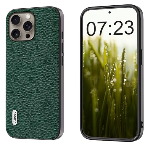 qichenlu Echtleder Back Cover kompatibel mit iPhone 16 Pro Max,【Business Serie,Stoßfest TPU Rahmen】 Robustes Rindsleder Handy Schutz Hülle Tasche Ledercase kompatibel mit iPhone 16 Pro Max,Grün qichenlu Echtleder Back Cover kompatibel mit iPhone 16 Pro Max,【Business Serie,Stoßfest TPU Rahmen】 Robustes Rindsleder Handy Schutz Hülle Tasche Ledercase kompatibel mit iPhone 16 Pro Max,Grün von qichenlu