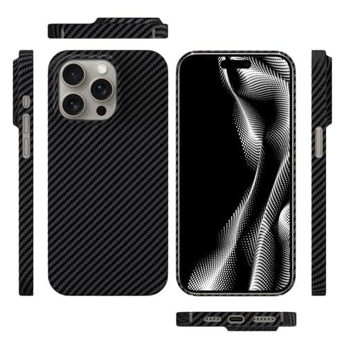 qichenlu Kugelsicher Aramidfaser Schwarz Aramid Hülle kompatibel mit iPhone 13 Pro Max,Militärstandard Stoßfest Extrem Dünn Cover Case Hartschale kompatibel mit iPhone 13 Pro Max qichenlu Kugelsicher Aramidfaser Schwarz Aramid Hülle kompatibel mit iPhone 13 Pro Max,Militärstandard Stoßfest Extrem Dünn Cover Case Hartschale kompatibel mit iPhone 13 Pro Max von qichenlu