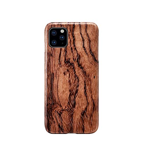 qichenlu Kugelsicher Aramidkern Rosenholz Echtholz Hülle Backcover kompatibel mit iPhone 11 Pro Max,FSC zert. Holz Handyschale Ultra Slim Wood Case kompatibel mit iPhone 11 Pro Max von qichenlu