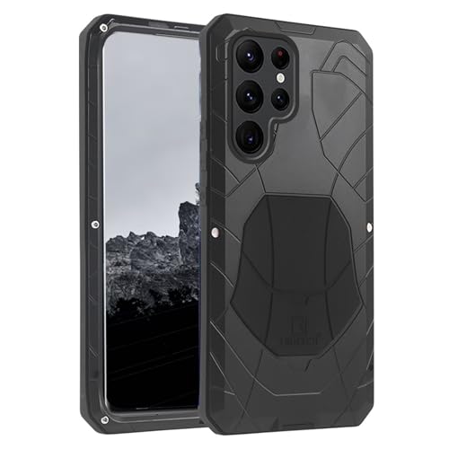 qichenlu Leichtbau Metallcase Schwarz Aluminium Hülle für S22 Ultra,Zweigeteilt Metall hybrid Silikon Stoßfest Bumper Outdoor Case für Samsung Galaxy S22 Ultra qichenlu Leichtbau Metallcase Schwarz Aluminium Hülle für S22 Ultra,Zweigeteilt Metall hybrid Silikon Stoßfest Bumper Outdoor Case für Samsung Galaxy S22 Ultra von qichenlu