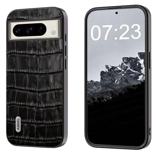qichenlu Echtleder Backcover,【Geprägtes Krokodil Muster, Robustes Rindsleder】 Stoßfest Rand Ecken Schutz Ledercase Tasche Handy Hülle für Google Pixel 8 Pro,Schwarz qichenlu Echtleder Backcover,【Geprägtes Krokodil Muster, Robustes Rindsleder】 Stoßfest Rand Ecken Schutz Ledercase Tasche Handy Hülle für Google Pixel 8 Pro,Schwarz von qichenlu