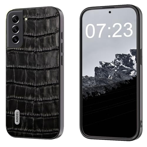 qichenlu Echtleder Backcover,【Geprägtes Krokodil Muster, Robustes Rindsleder】 Stoßfest Rand Ecken Schutz Ledercase Tasche Handy Hülle für Samsung Galaxy S21 FE 5G,Schwarz qichenlu Echtleder Backcover,【Geprägtes Krokodil Muster, Robustes Rindsleder】 Stoßfest Rand Ecken Schutz Ledercase Tasche Handy Hülle für Samsung Galaxy S21 FE 5G,Schwarz von qichenlu