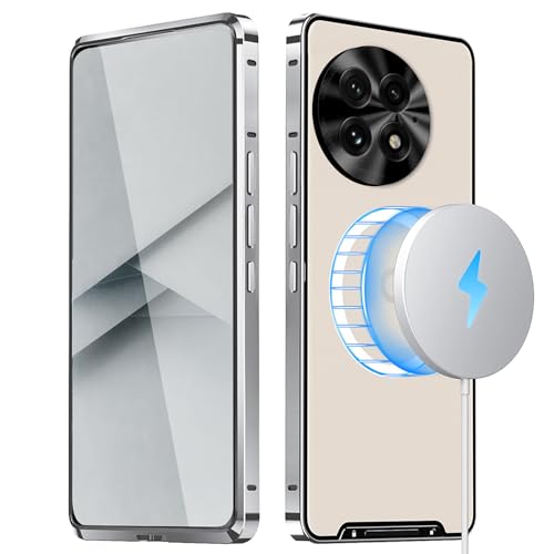 qichenlu Stoßfest Metall Bumper Case kompatibel mit MagSafe für OnePlus 13,Silber Luftfarht Aluminium Rahmen Halbdurchsichtig Backcover Rückseite Kamera Linsenglas Schutz Magnetische Hülle qichenlu Stoßfest Metall Bumper Case kompatibel mit MagSafe für OnePlus 13,Silber Luftfarht Aluminium Rahmen Halbdurchsichtig Backcover Rückseite Kamera Linsenglas Schutz Magnetische Hülle von qichenlu