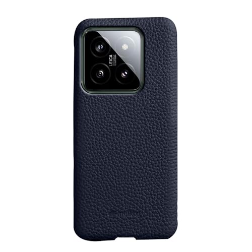 qichenlu Ultra Weich Echt Leder Case für Xiaomi 14,Morandi Farbe Blau Echtes Rindsleder Backcover Innenfutter Handy Schutz Hülle für Xiaomi 14 qichenlu Ultra Weich Echt Leder Case für Xiaomi 14,Morandi Farbe Blau Echtes Rindsleder Backcover Innenfutter Handy Schutz Hülle für Xiaomi 14 von qichenlu