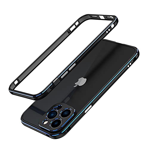 qichenlu Ultraslim Gaming Case Schwarz & Navy Aluminium Rahmen kompatibel mit iPhone 13 Pro,Leicht Luftfahrt Alulegierung Metall Bumper Innen Schwamm,mit Kamera Schutz Abdeckung Rückseite Folie qichenlu Ultraslim Gaming Case Schwarz & Navy Aluminium Rahmen kompatibel mit iPhone 13 Pro,Leicht Luftfahrt Alulegierung Metall Bumper Innen Schwamm,mit Kamera Schutz Abdeckung Rückseite Folie von qichenlu