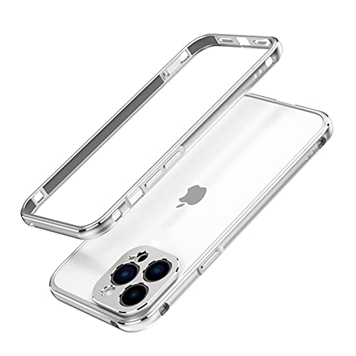 qichenlu Ultraslim Gaming Case Silber Aluminium Rahmen kompatibel mit iPhone 13 Pro Max,Leicht Luftfahrt Alulegierung Metall Bumper Innen Schwamm,mit Kamera Schutz Abdeckung Rückseite Folie qichenlu Ultraslim Gaming Case Silber Aluminium Rahmen kompatibel mit iPhone 13 Pro Max,Leicht Luftfahrt Alulegierung Metall Bumper Innen Schwamm,mit Kamera Schutz Abdeckung Rückseite Folie von qichenlu