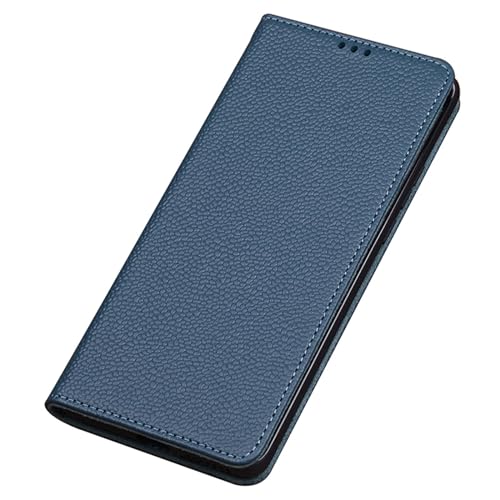 qichenlu Versteckter Magnetverschluss Waldgrün Echtleder Klappetui für Xiaomi 12T Pro 5G,Echtes Rindsleder Tasche Magnet Cover Handy Case Schutz Hülle für Xiaomi 12T Pro 5G von qichenlu