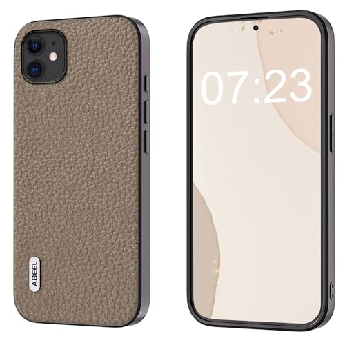 qichenlu Echt Leder Case,【Luxus Business,Stoßfest Bumper】 Robustes Rindsleder Back Cover Echtleder Handytasche kompatibel mit iPhone 11,Grau qichenlu Echt Leder Case,【Luxus Business,Stoßfest Bumper】 Robustes Rindsleder Back Cover Echtleder Handytasche kompatibel mit iPhone 11,Grau von qichenlu