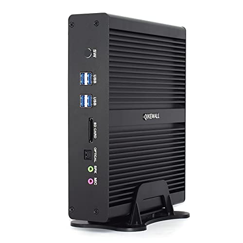 qikemall Mini PC Windows 10 Core i3 5005U, Mini Computer 8G Ram 128G SSD 1TB HDD, Mini Server 2 LAN USB3.0 HDMI WiFi RS232 COM Mini Desktop PC von qikemall