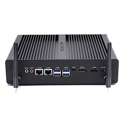 qikemall Mini PC Windows 10 Pro, Mini Desktop Computer Intel Core i3 8145U, 64GB RAM 512G SSD, Dual LAN, EDP/HDMI/Type-C, 4 USB 3.0, 4 USB 2.0, WiFi Bluetooth4.2 von qikemall
