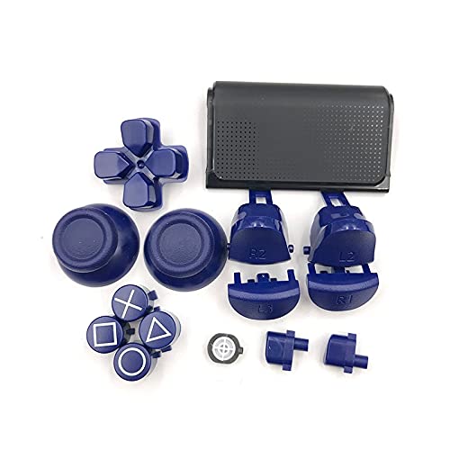 [Videospielteile] 1 Sets L1 R1 L2 R2 Triggertasten Set Ersatz für PS4 Pro Controller für PS4 4.0 JDS 040 JDM 040 Tasten Kit [Ersetzen] /361 (Farbe: Blau) von qiqiaollo