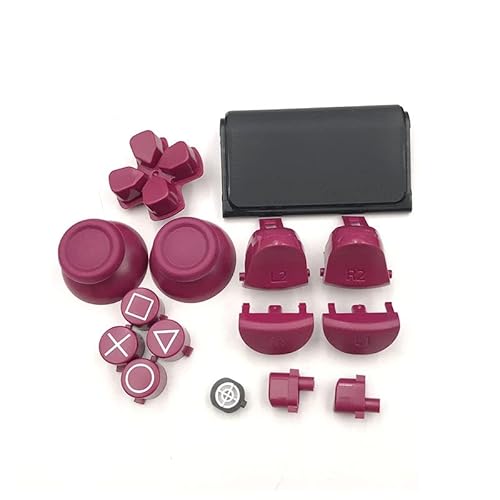 [Videospielteile] 1 Sets L1 R1 L2 R2 Triggertasten-Set Ersatz für PS4 Pro Controller für PS4 4.0 JDS 040 JDM 040 Tasten Kit [Ersetzen] /361 (Farbe: Rot) von qiqiaollo