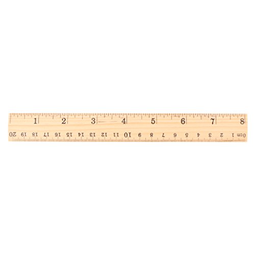 Holz-Lineal, doppelseitig, 15 cm, 20 cm, 30 cm 20cm von qiulip stationary