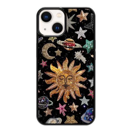qizjio Handyhülle mit Vintage-Mosaik, stoßfest, Astrologie, Nachthimmel, für iPhone 13 / iPhone 14, trendige himmlische Handyhülle qizjio Handyhülle mit Vintage-Mosaik, stoßfest, Astrologie, Nachthimmel, für iPhone 13 / iPhone 14, trendige himmlische Handyhülle von qizjio