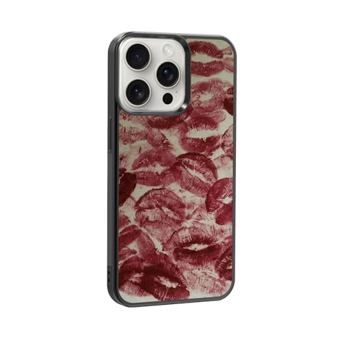 qizjio Lips Phone Case Shockproof Protective Kiss Phone Case for iPhone 15 Pro Lipgloss Phone Case von qizjio