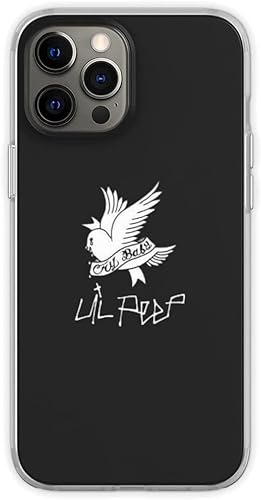 qlesseots Kompatibel mit iPhone 11 Hülle Mehrere Modelle Lil Peep Cry Baby Bird Tattoo Original Design Soft TPU Print Pure Clear Phone Case Cover von qlesseots