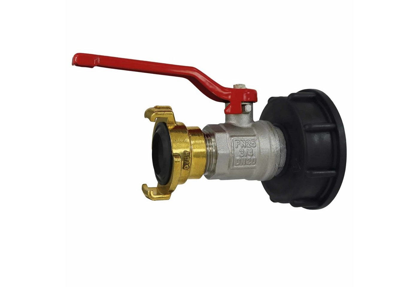 qpool24 Adapter, IBC-Adapter mit Kugelhahn und MS-Schnellkupplung 3/4' qpool24 Adapter, IBC-Adapter mit Kugelhahn und MS-Schnellkupplung 3/4' von qpool24
