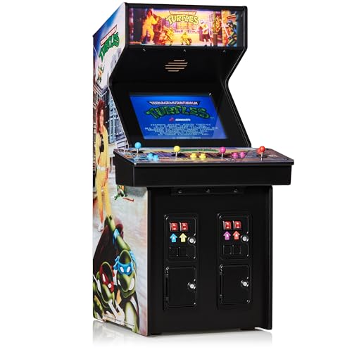 Quarter Arcades Offizieller Teenage Mutant Ninja Turtles 1/4 Mini-Arcadeschrank von Numskull - Spielbare Replik Retro-Arcade-Spielmaschine - Micro Retro Konsole von quarter arcades
