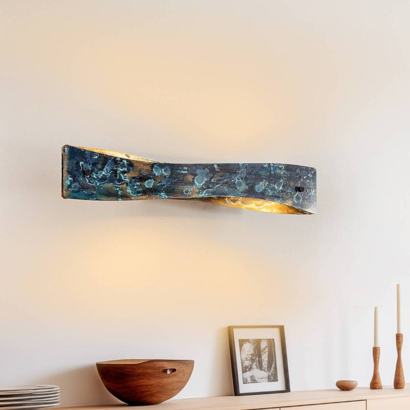Quitani Baloria LED-Wandleuchte, schwarz/oxidiert von Quitani