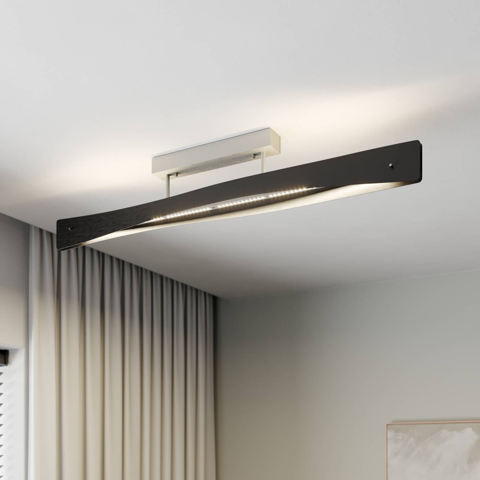 Quitani LED-Deckenlampe Lian, schwarz/alu Quitani LED-Deckenlampe Lian, schwarz/alu von Quitani