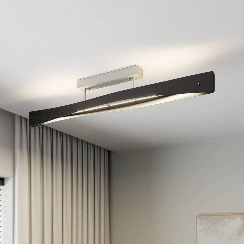Quitani LED-Deckenlampe Lian, schwarz/alu von Quitani