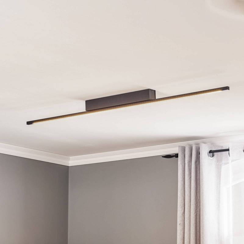 Quitani LED-Deckenleuchte Tolu, schwarz, 118 cm von Quitani